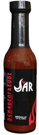 schadenfreude_jar hot sauce bottle