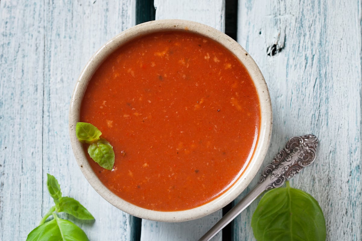 Spicy Tomato Basil Soup