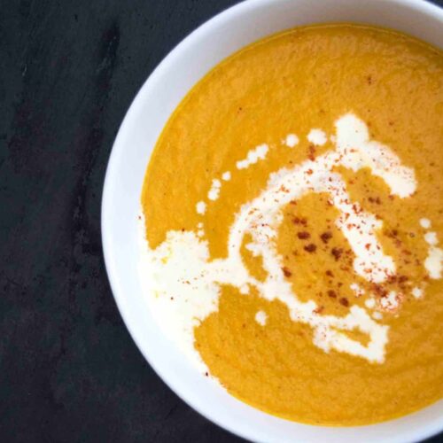 Carrot chipotle soup