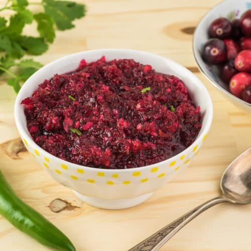 Cranberry jalapeno salsa