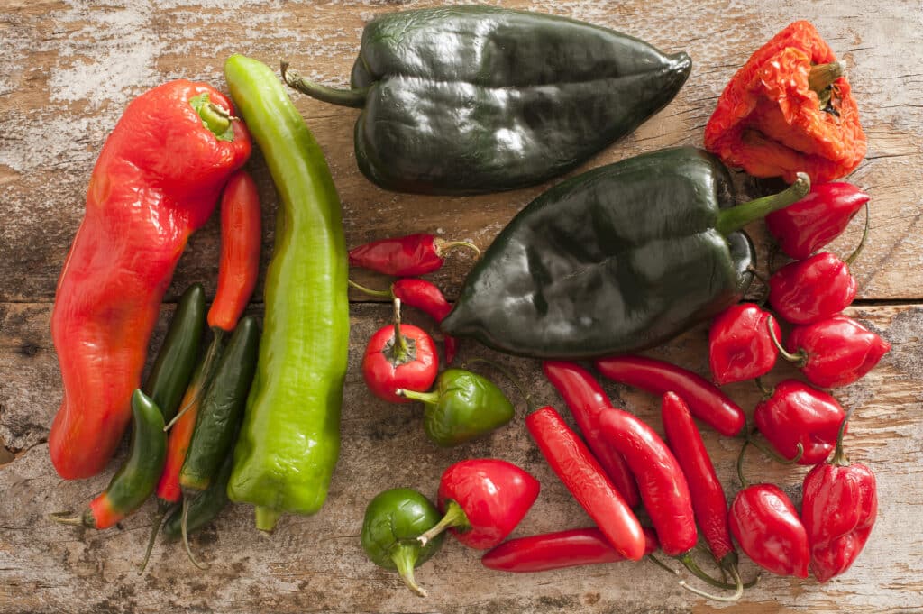 Fiber in peppers