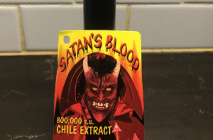 Satan's Blood Hot Sauce Label