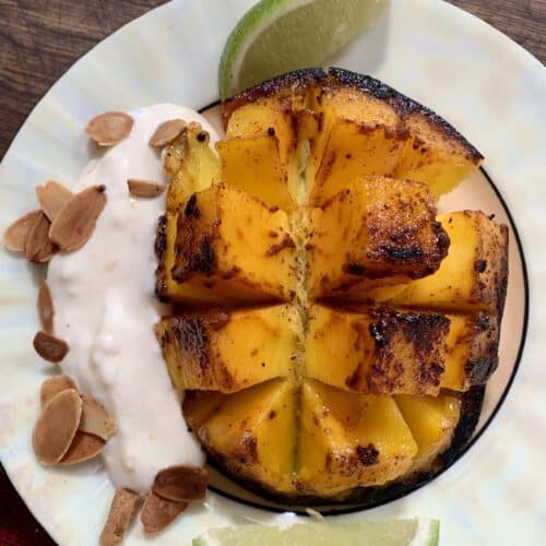 Seared spiced mangoes