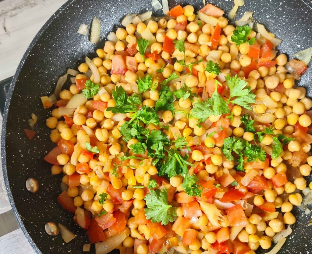 Hot and sour chickpeas
