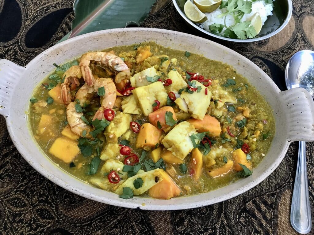 Thai seafood curry
