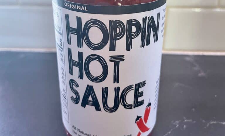 Hoppin Hot Sauce Label