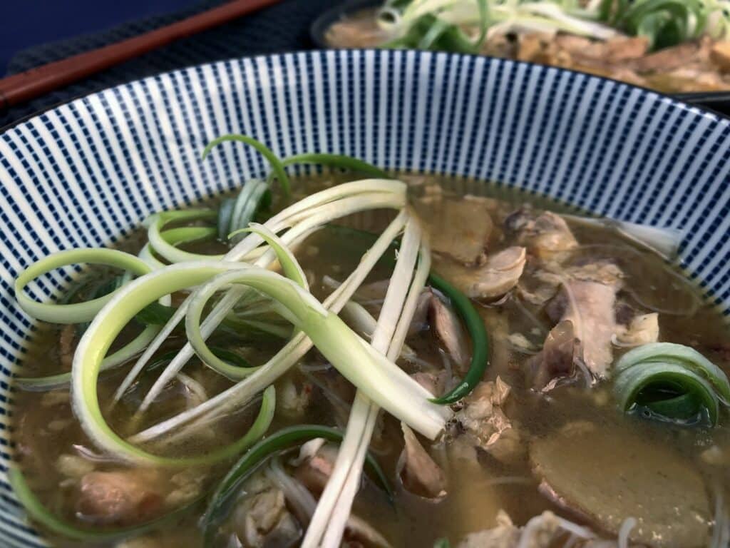 sesame ginger chicken noodle soup
