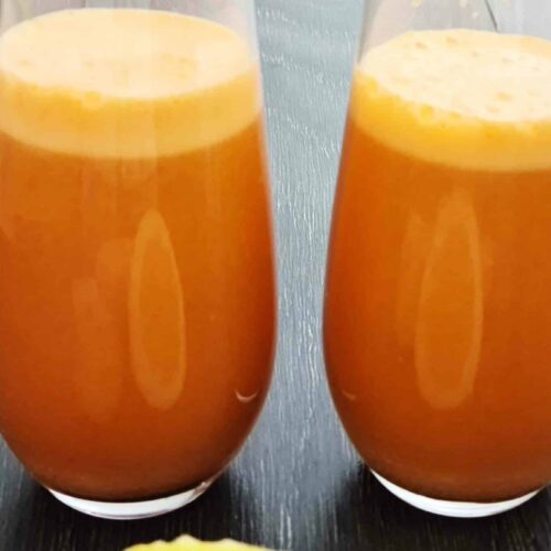 spicy carrot and ginger juice