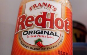 Frank's RedHot Original Cayenne Pepper Sauce label