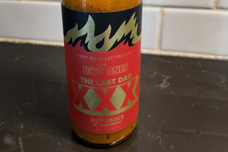 The Last Dab XXX Hot Sauce label